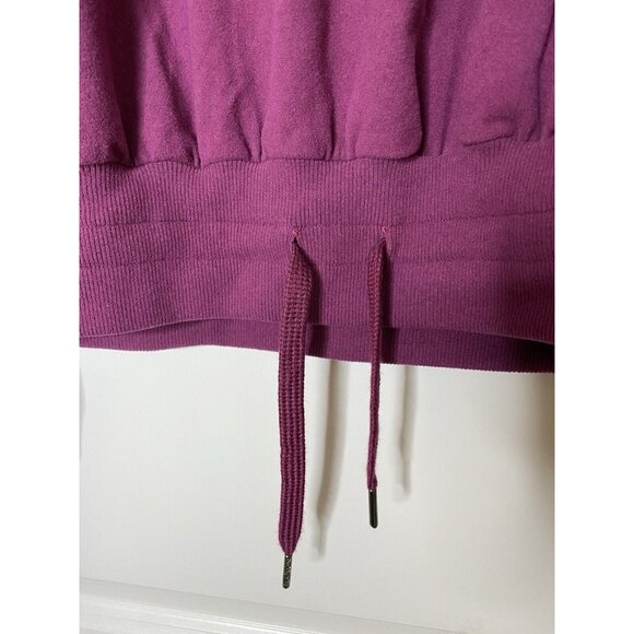 NWT Sweaty Betty Melody Luxe Fleece Pullover Pink Sweatshirt Sz Small Turtleneck - Picture 5 of 13